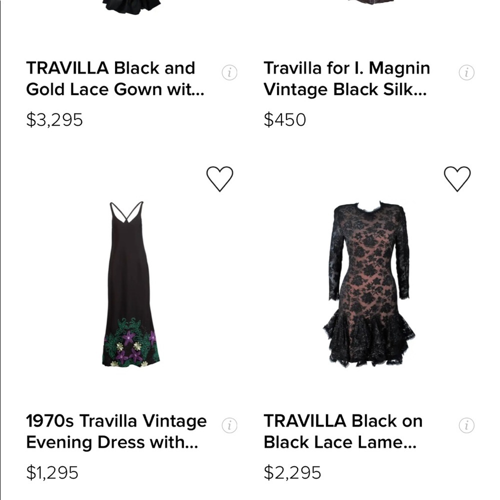 Vintage 70’s Travilla Strappy Black Cocktail Dress - Picture 10 of 10